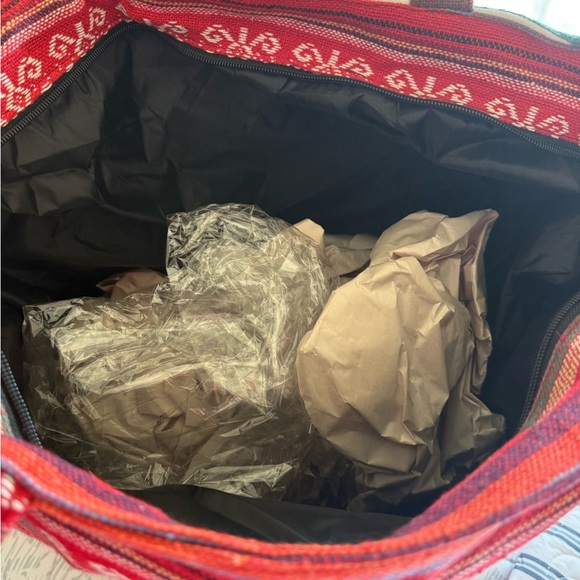 Colorful Bohemian Patterned Tote Bag in Multicolor - Picture 6 of 7